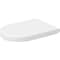 Duravit Toilet Seat w/Slow Close Hinges, White With Cover, Soft Close Hinge, Elongated 0063390000 - alternate 1